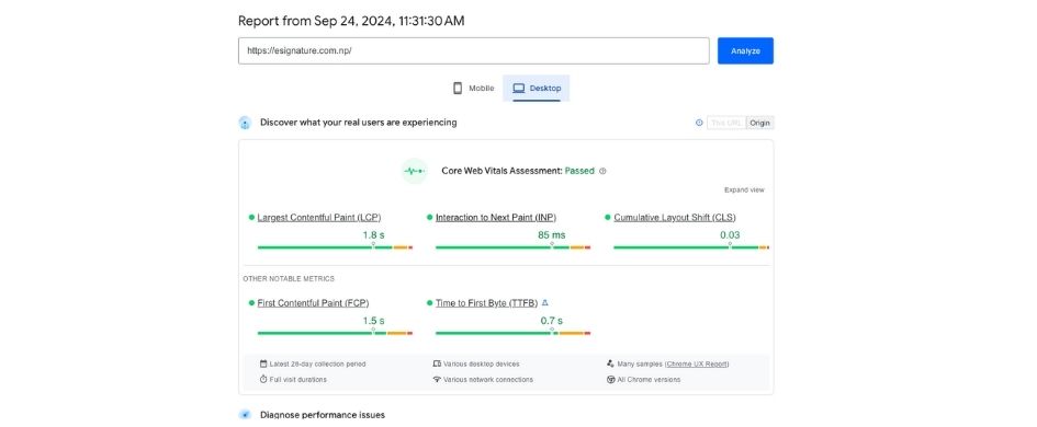 Page Speed Insights